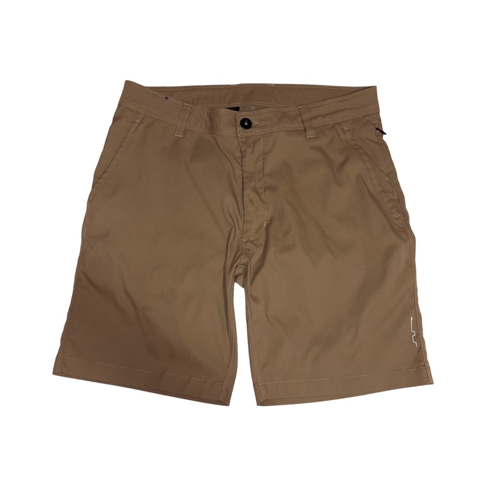 PATH PROJECTS Wheeler FT Shorts Mens M Khaki Performance 9" Inseam P008